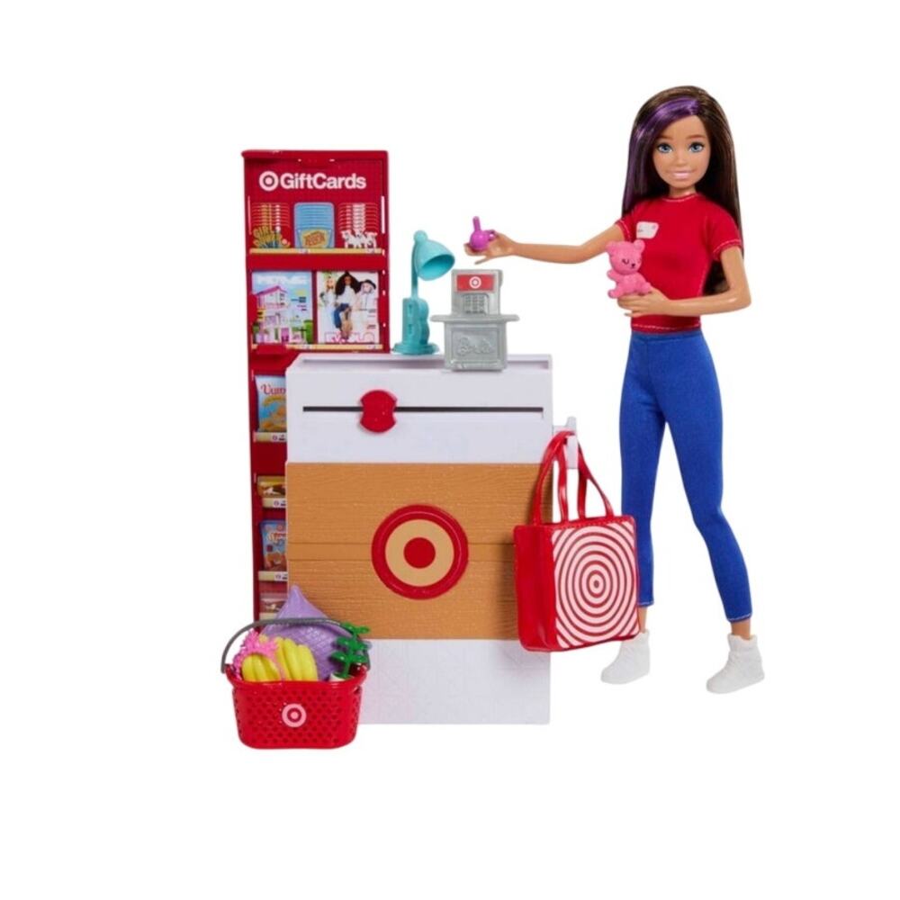 Barbie Skippers First Job Target Doll Set With Checkout Stand And Accessories